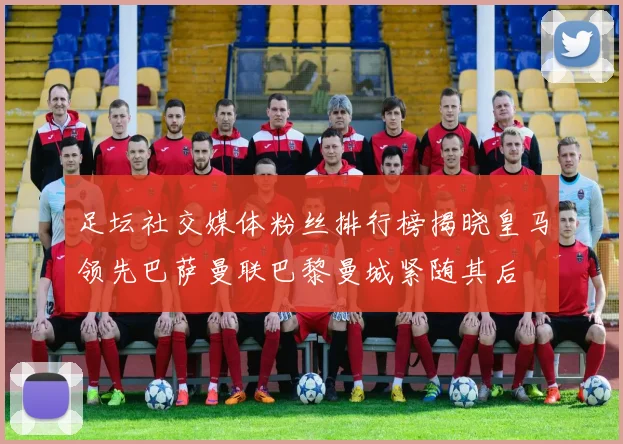 足坛社交媒体粉丝排行榜揭晓皇马领先巴萨曼联巴黎曼城紧随其后